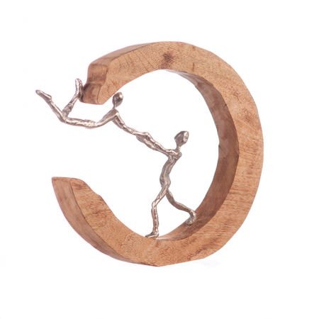 FIGURINE - Figurina PARENTS LOVE, aluminiu, 37x5x32 cm