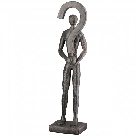 Modern - Sculptură, Persoană, Rășină sintetică, antracit, PU 2, L. 8 cm, L. 11 cm, H 39 cm