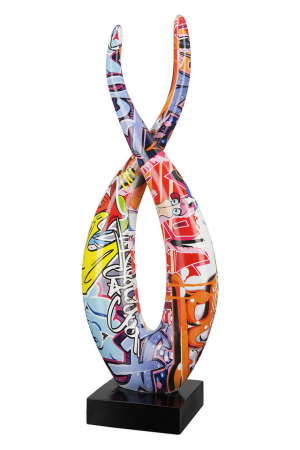 Street art - Sculptură rasina Flame Street Art