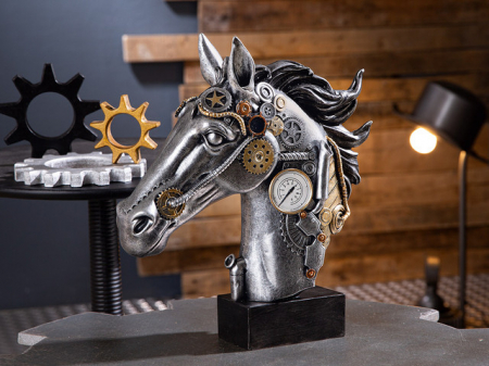 Steampunk - Sculptură rasinaSteampunk Horse