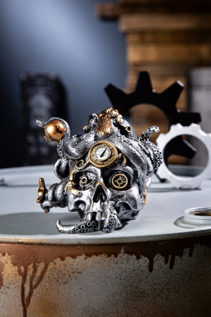 Steampunk - Sculptură rasinaSteampunk Skull