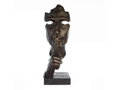 Modern - Figurina SILENCE, rasina, 13x13x39 cm