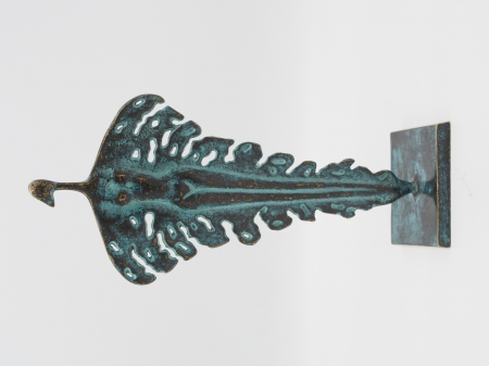 Figurine bronz - Scuptura frunza, Bronz, 35 x 11 x 16 cm