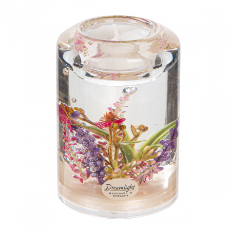 Suporturi lumanari - Serie 14 buc., Dreamlight, Suport lumânare tip pastilă, Sticlă, violet, PU 1