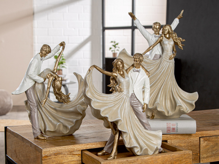 Sport - Serie 3 buc., Figurină, Dansator, Rășină sintetică, auriu, PU 1