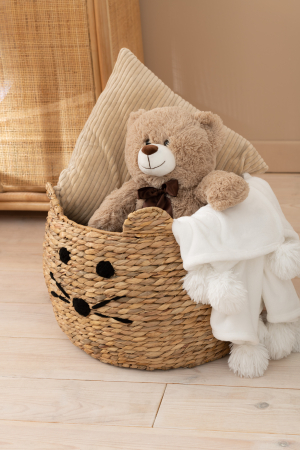 Cutii depozitare - Set 2 Coșuri Pisica, Natur