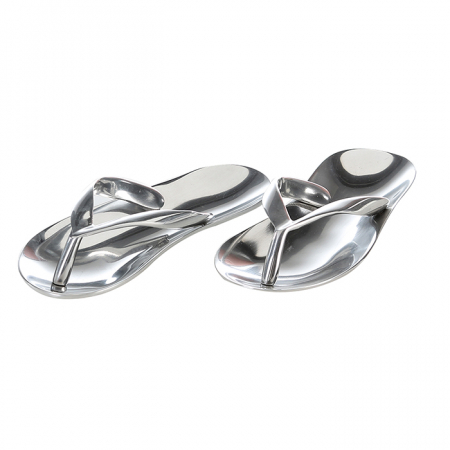 Accesorii - Set 2 decoratiuni Flip Flop aluminiu, 23.5 cm