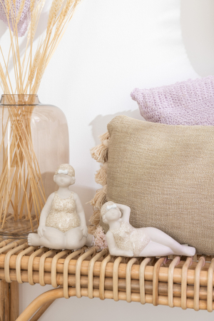 Mare si soare - Set 2 figurine, Ceramica, Bej, 44x8.5x12