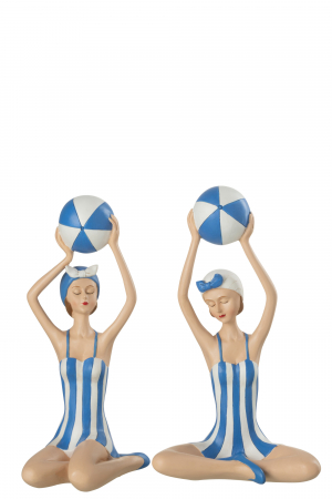 Mare si soare - Set 2 figurine, Material sintetic, Multicolor, 11x8.5x22