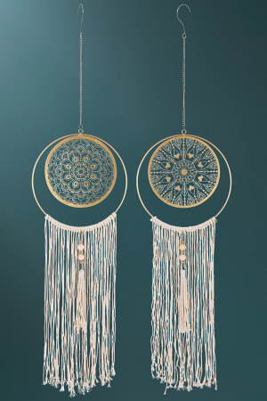 Clopotei de vant si ghirlande - Set 2 ghirlande Dream Catcher, otel, Glory