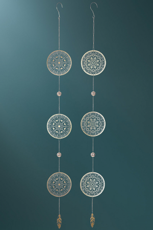 Clopotei de vant si ghirlande - Set 2 ghirlande Dream Catcher, otel, Glory