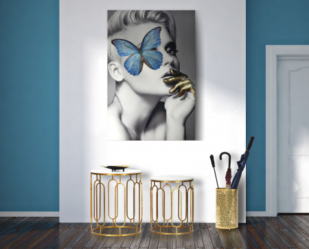 LIVING - Set 2 masute MARBLE COUPLE (cm) 46X55-39X48