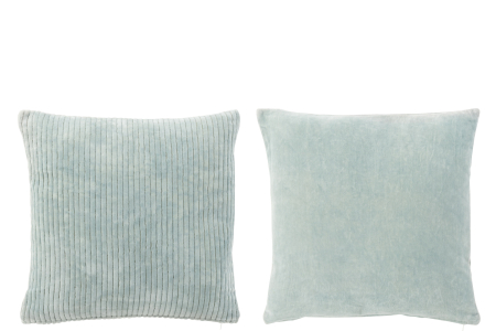 Perne si fete de perne - Set 2 perne, Textil, Albastru, 44x44x14