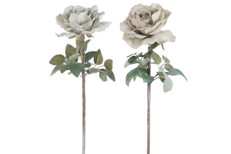 Plante artificiale si uscate - Set 2 plante artificiale, Textil, Verde menta, 30x14x65.5