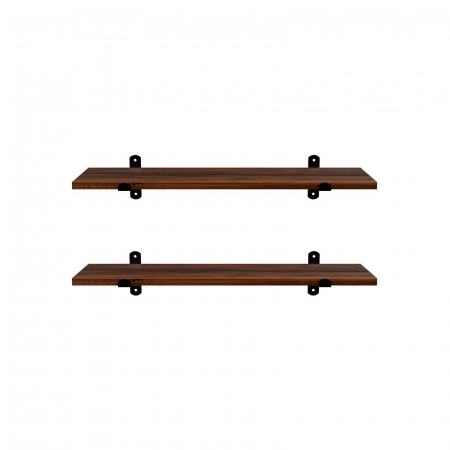 Polite si rafturi - Set 2 rafturi pentru perete, MDF, 60x20x15cm