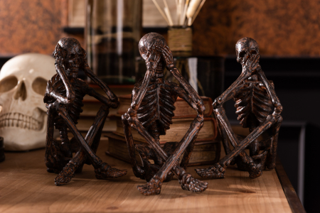 De colectie - Set 3 figurine asortate, Compozit, Bronz, 18x13x23 cm