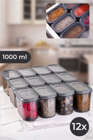 Cutii depozitare - Set de cutii pentru depozitare (12 bucăți)