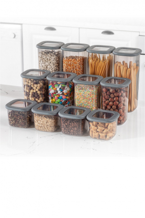 Cutii depozitare - Set de cutii pentru depozitare (12 bucăți)