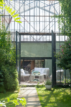 Seturi mobilier - Set Eli, 4 piese Canapele/Mesa/Perne, Metal/Frânghie, Gri