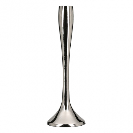 Suporturi lumanari - Sfesnic Chic, aluminiu, argintiu, 26x8,5 cm