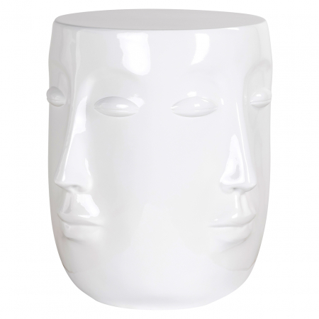 Urban - Masuta Christy alb, polirasina, 40 cm