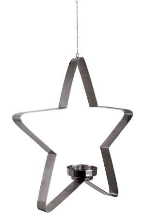 Suporturi lumanari - STACEY, Suport lumânare, suspendat, inox, d.40 cm