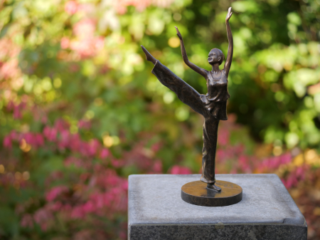 Figurine bronz - Statuie balerina, Bronz, 35 x 11 x 19 cm
