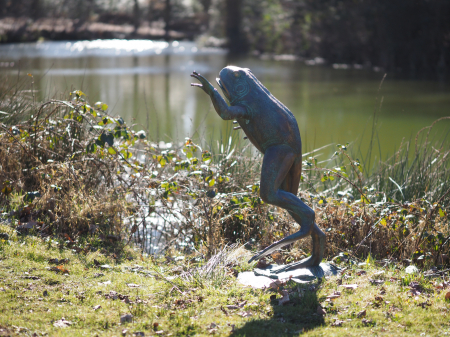 Figurine bronz - Statuie bronz, Broască săritoare