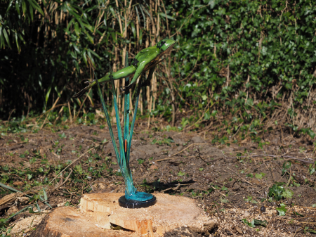 Figurine bronz - Statuie bronz, Broască săritoare (în sus)