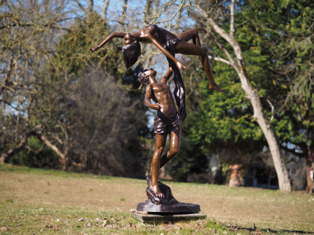 Figurine bronz - Statuie bronz, Heron (fântână)