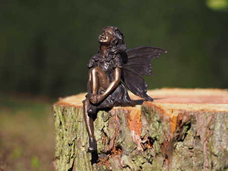 Figurine bronz - Statuie bronz, Înger 16 x 7 x 14 cm