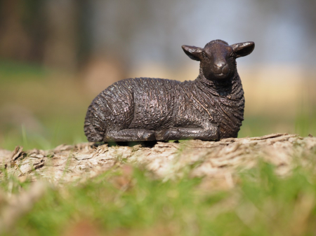 Figurine bronz - Statuie bronz, Oaie 7 x 5 x 10 cm