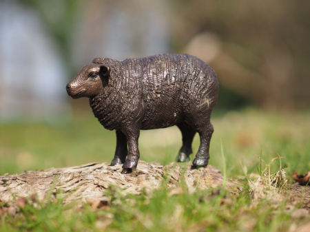 Figurine bronz - Statuie bronz, Oaie 9 x 6 x 13 cm