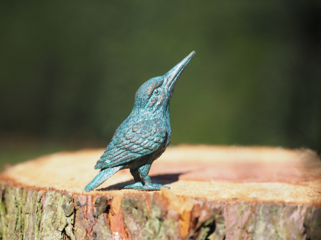 Figurine bronz - Statuie bronz, Pasăre cu cioc lung 10 x 5 x 8 cm