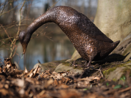 Figurine bronz - Statuie bronz, Rață