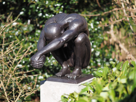 Figurine bronz - Statuie bronz, Scafandru 49 X 30 X 63 cm