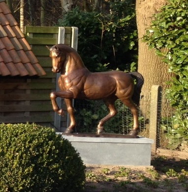 Statui - Statuie cal, Bronz, 127 X 36 X 148 cm