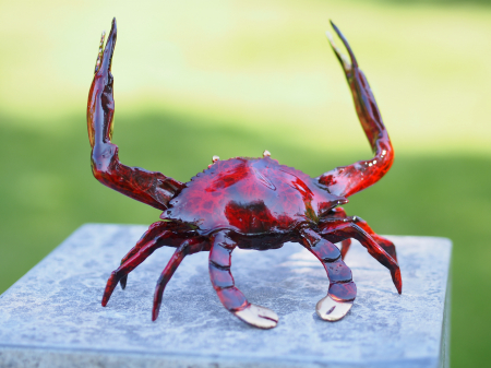 Figurine bronz - Statuie crab, Bronz, 16 x 13 x 19 cm