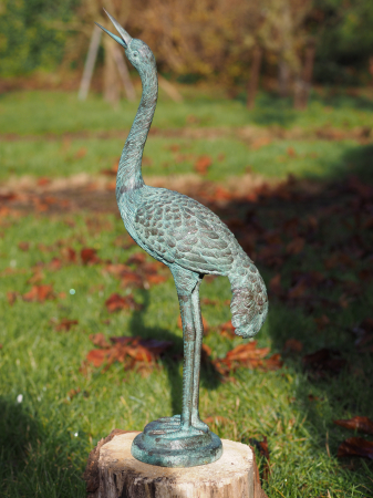 Figurine bronz - Statuie cranebird 61 x 11 x 65 cm