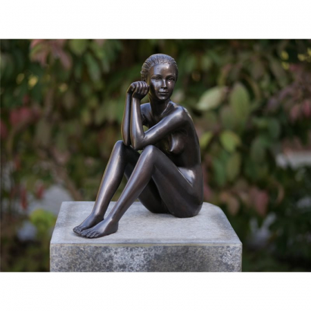 Figurine bronz - Statuie femeie nud, Bronz, 29 x 11 x 30 cm