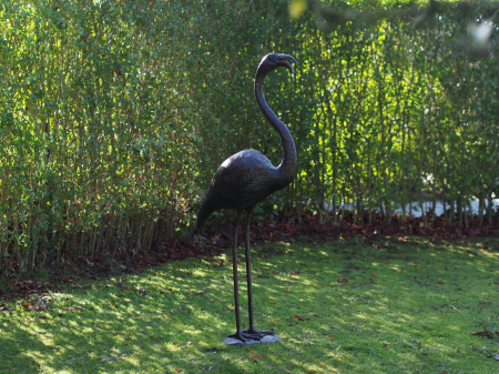 Statui - Statuie flamingo, Bronz, 135 X 33 X 55 cm