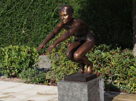 Statui - Statuie inotatoare, Bronz, 90 X 29 X 93 cm