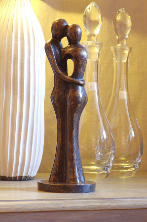 Figurine bronz - Statuie lovers, Bronz, 32 x 11 x 11 cm