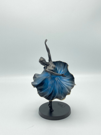 Figurine bronz - Statuie mica dansator, Bronz, 27 x 12 x 12 cm