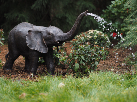 Statui - Statuie mica elefant, Bronz, 66 cm 68 X 33 X 93 cm