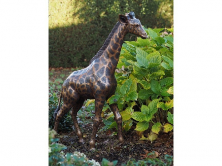 Statui - Statuie mica girafa, Bronz, 104 X 24 X 68 cm
