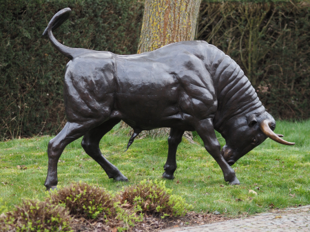 Statui - Statuie taur, Bronz, 178 X 80 X 235 cm