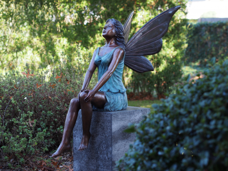 Statui - Statuie zana, Bronz, 140 X 50 X 55 cm