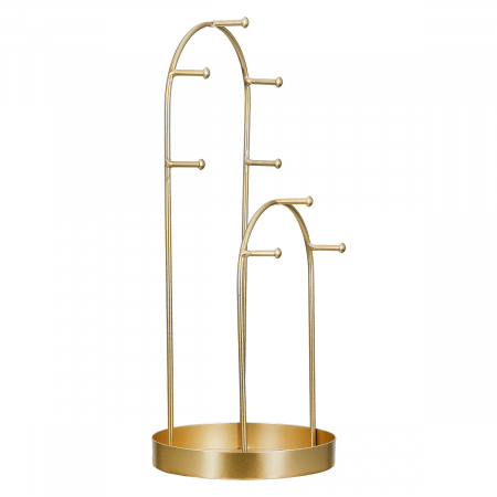 Cutii pentru bijuterii - Suport de bijuterii, Modern, Metal, auriu, PU 3, L. 13 cm, L. 13 cm, H. 30,5 cm