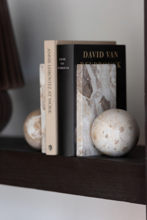 Suport carti - Suport de carte, marmura, bej